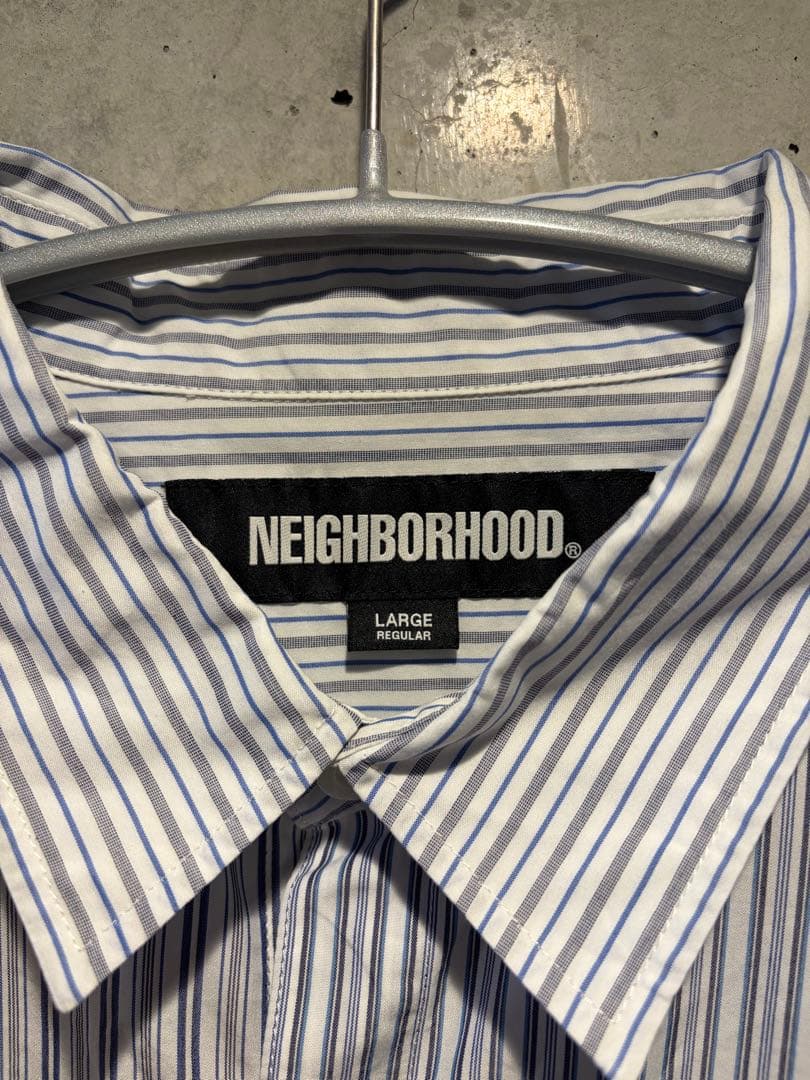 NEIGHBORHOOD ストライプ 長袖シャツ Lサイズ