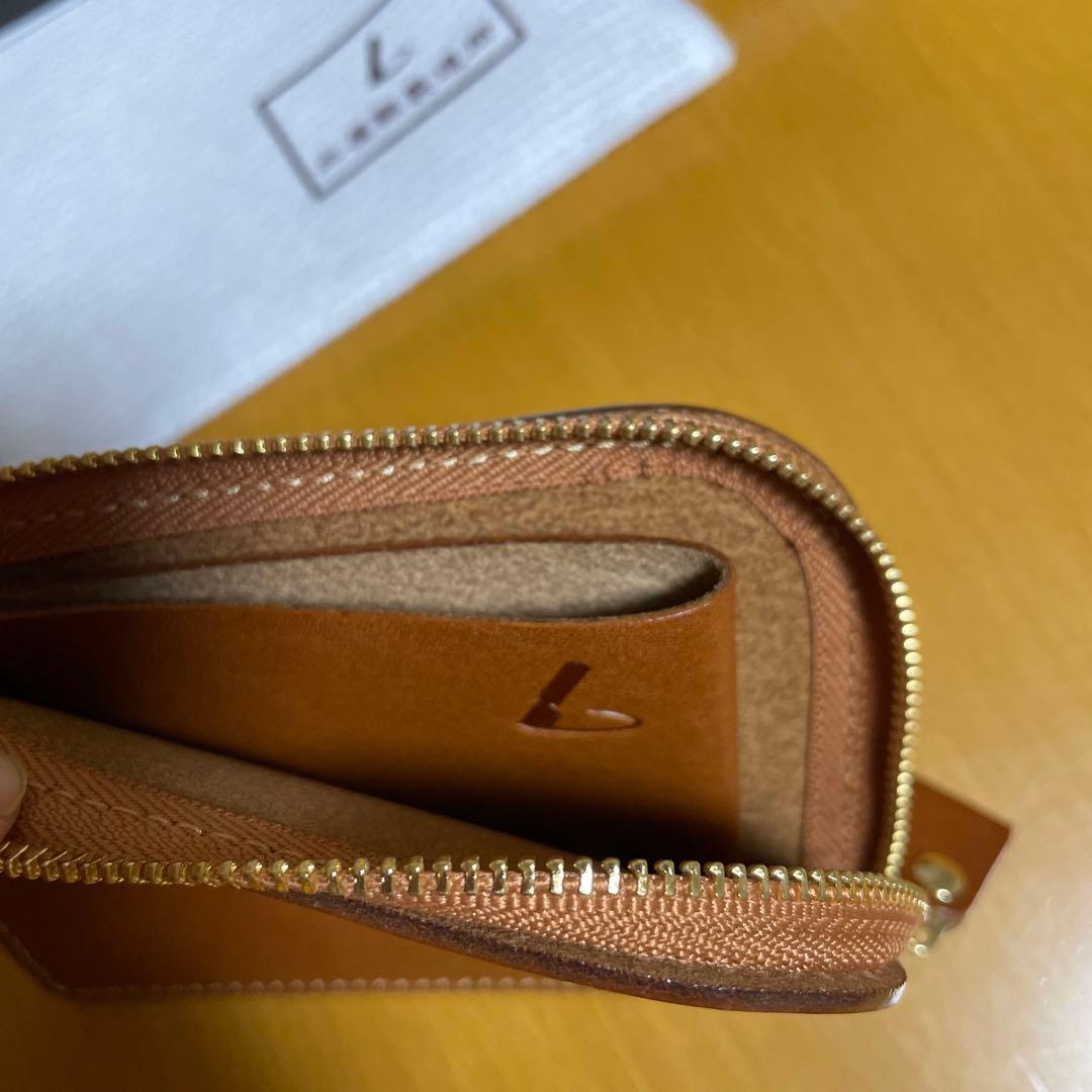 土屋鞄　財布　ヌメ革Lファスナー　ブラウン