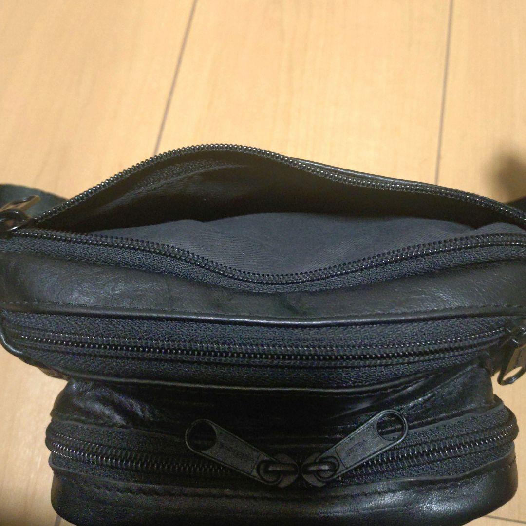 はやと バンソン レザー ボディーバッグ ウエストバッグ