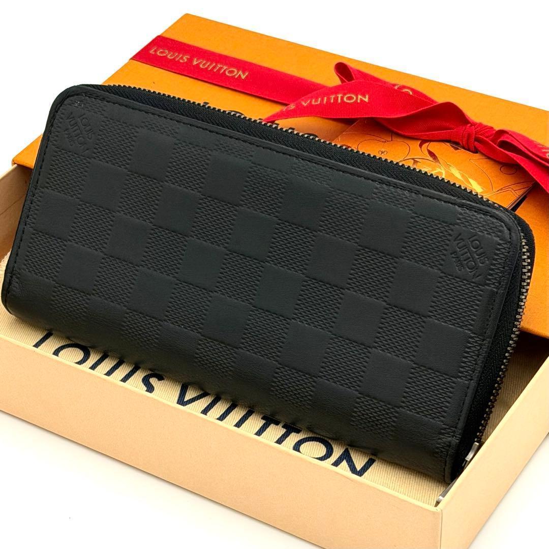 ルイヴィトン ダミエ ヴェルティカル ジッピーウォレット レザー N63548