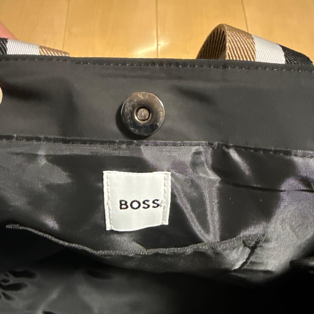 BOSS ブラック トートバッグ　未使用品