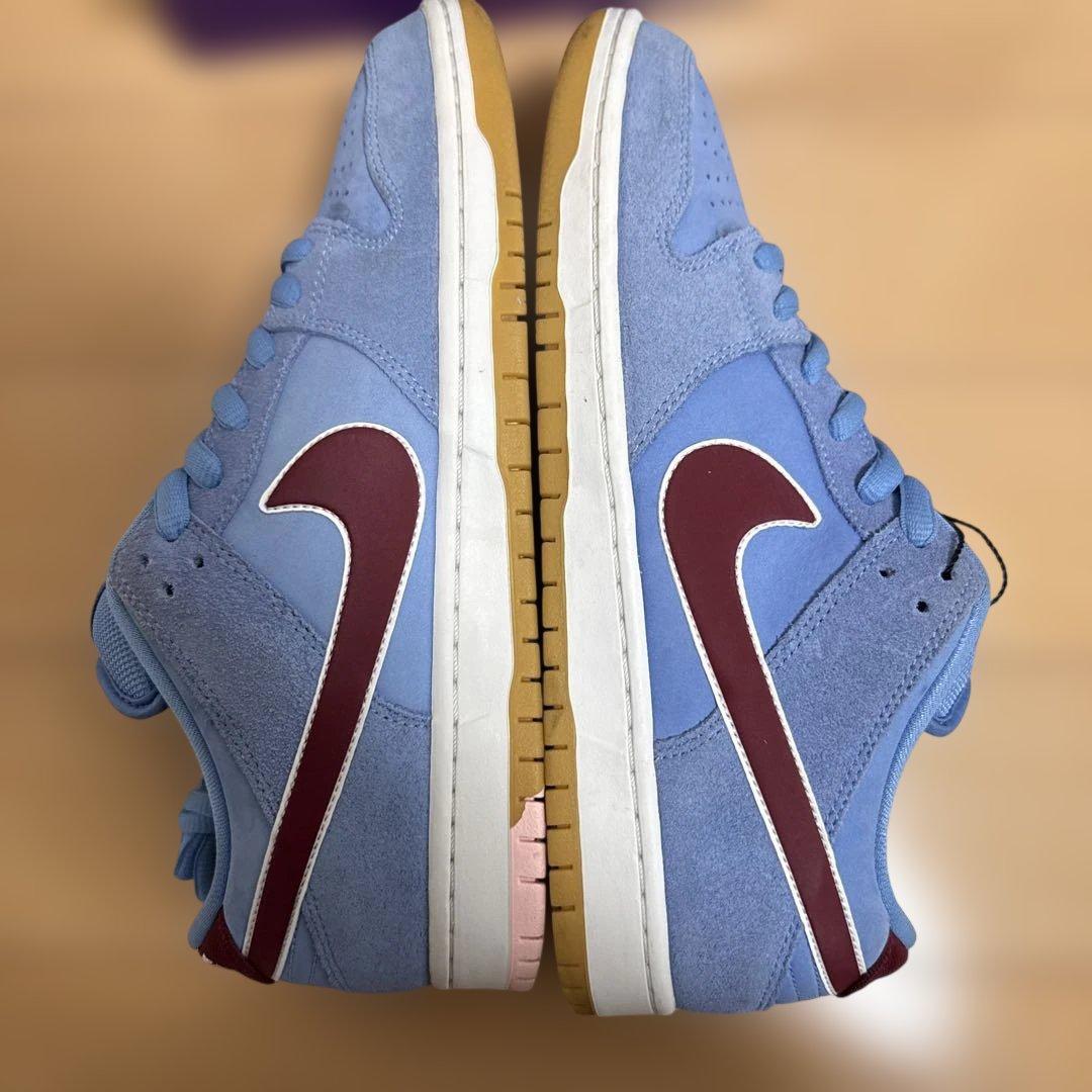 Nike Dunk Low Pro ブルー/バーガンディ　フィリーズ
