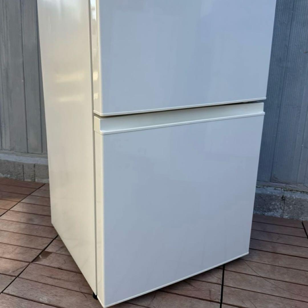 送料込 AQUA 冷蔵庫（157L・右開き） 2ドア ミルク AQR-16D