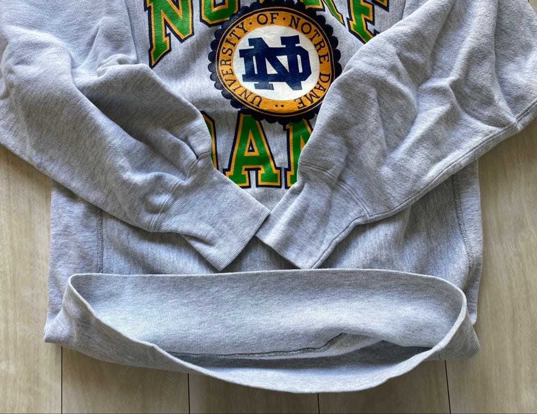 美品 90s リバースウィーブ ノートルダム大学 カレッジロゴ レアロゴ