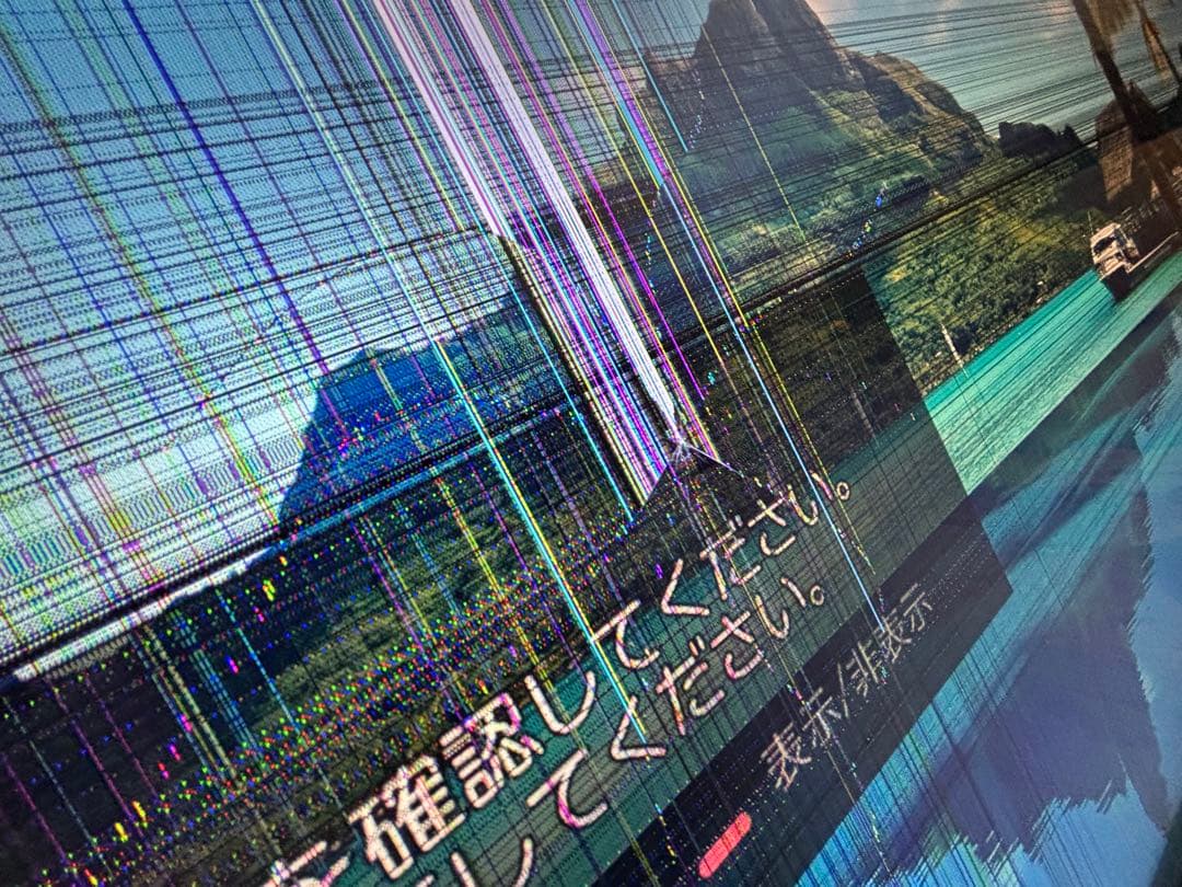 【液晶割れ】LG 55V型 液晶テレビ