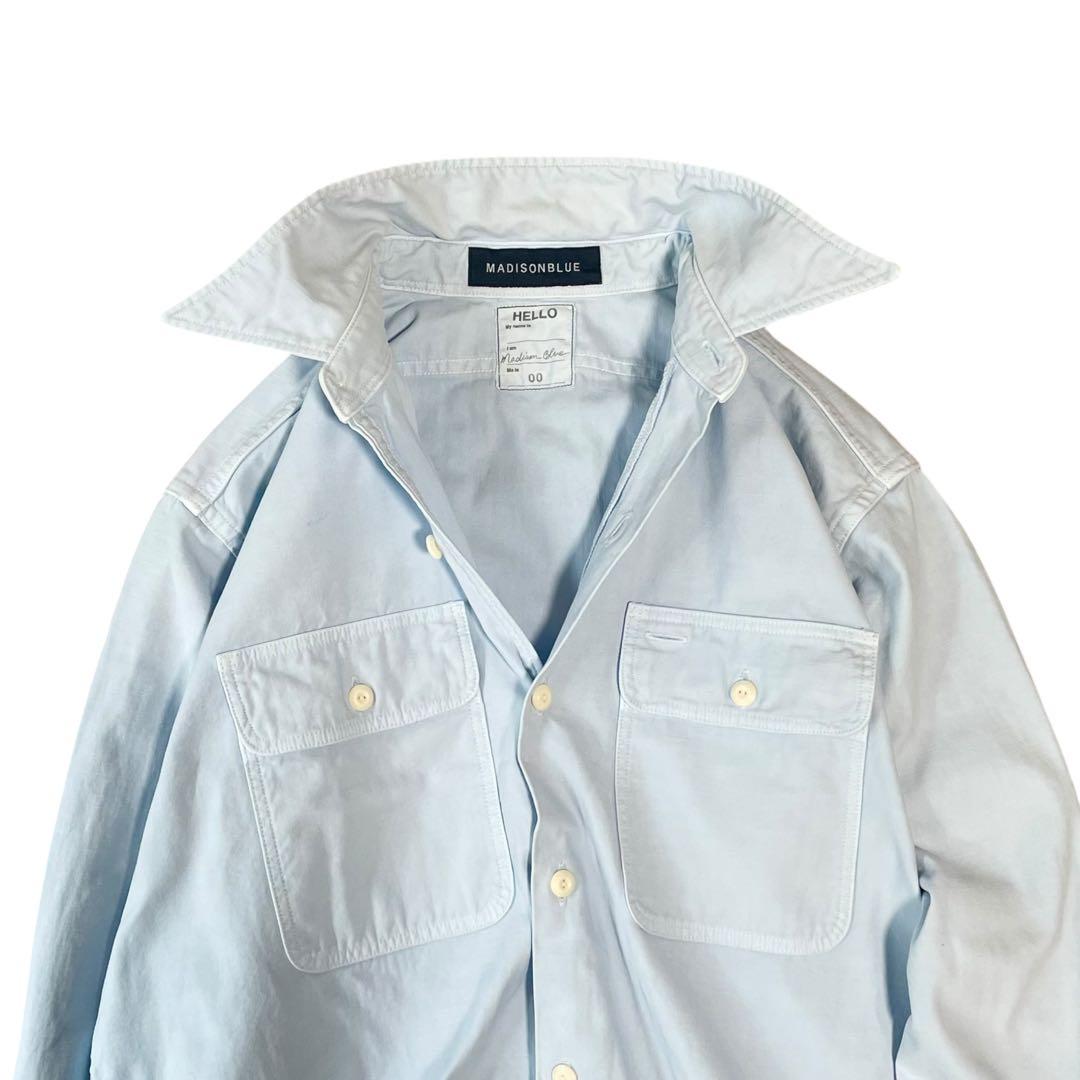 【定価4.2万】ほぼ未使用✨マディソンブルー ハンプトンパステルシャツ ブルー