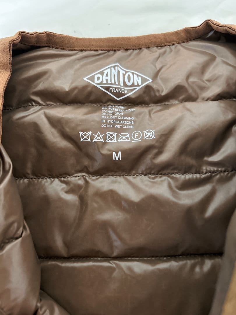 新品未使用　DANTON インナーダウン クルーネックジャケット　ダントン