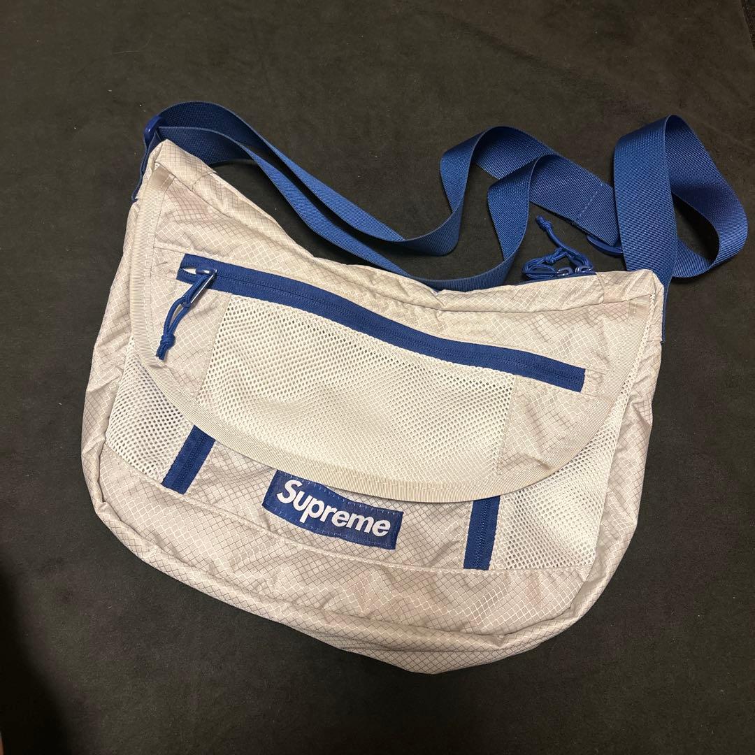 Supreme メッセンジャーバッグ グレー/ネイビー