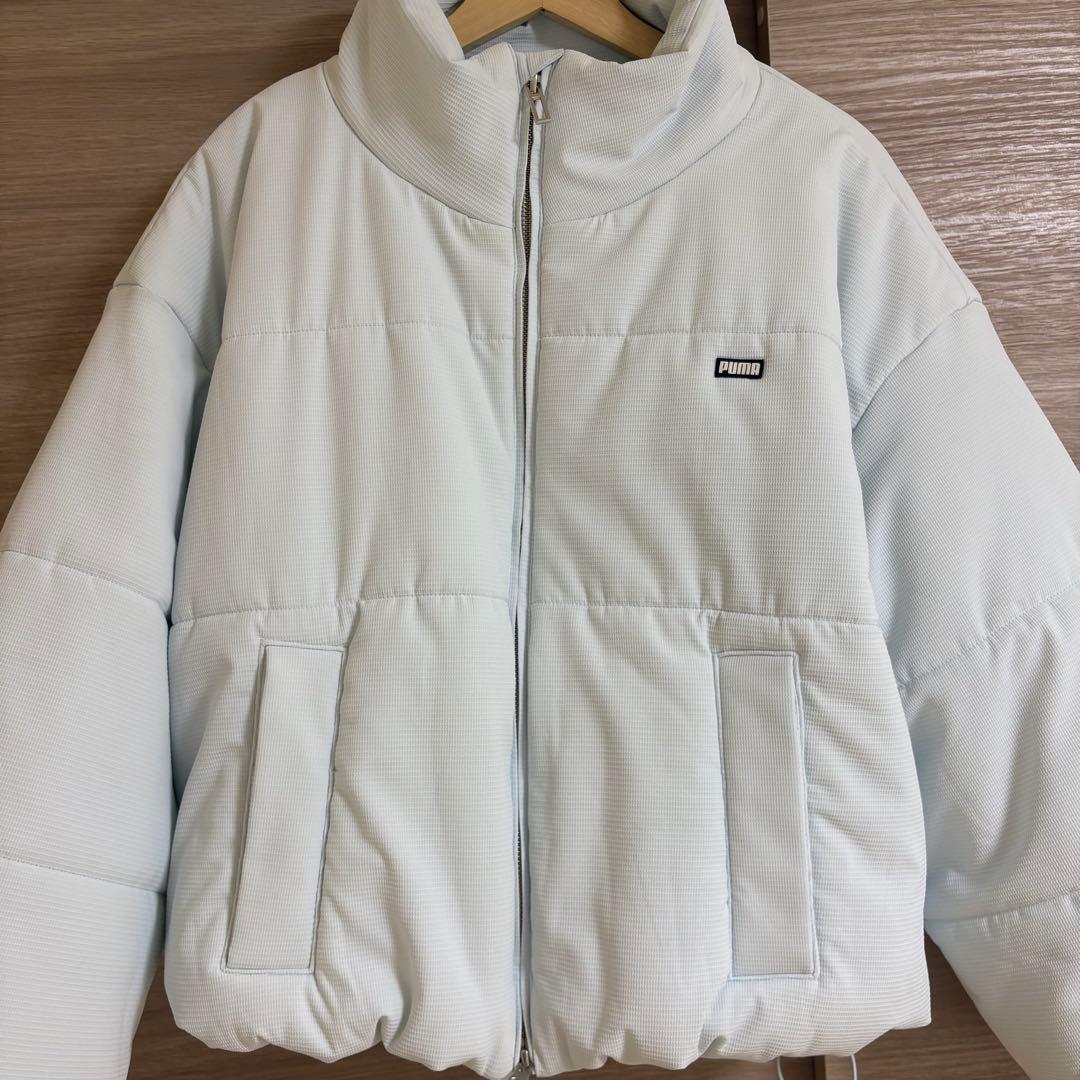 【SNIDEL×PUMA】中綿ショートブルゾン LBLU 水色