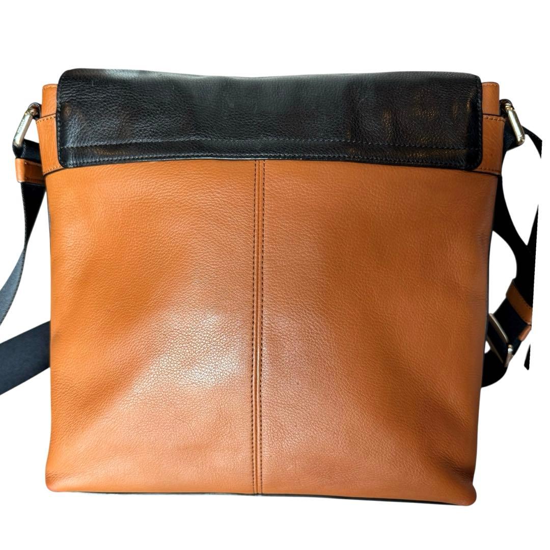 【まさデップさま専用】バイカラー フラップ レザー ショルダーメッセンジャー