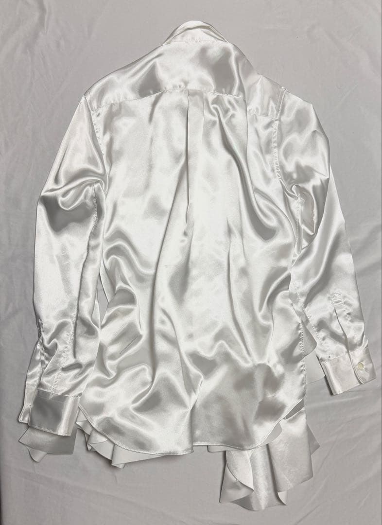 【25SS】コムデギャルソンコムデギャルソン 変形シャツ ホワイト 白 Mサイズ