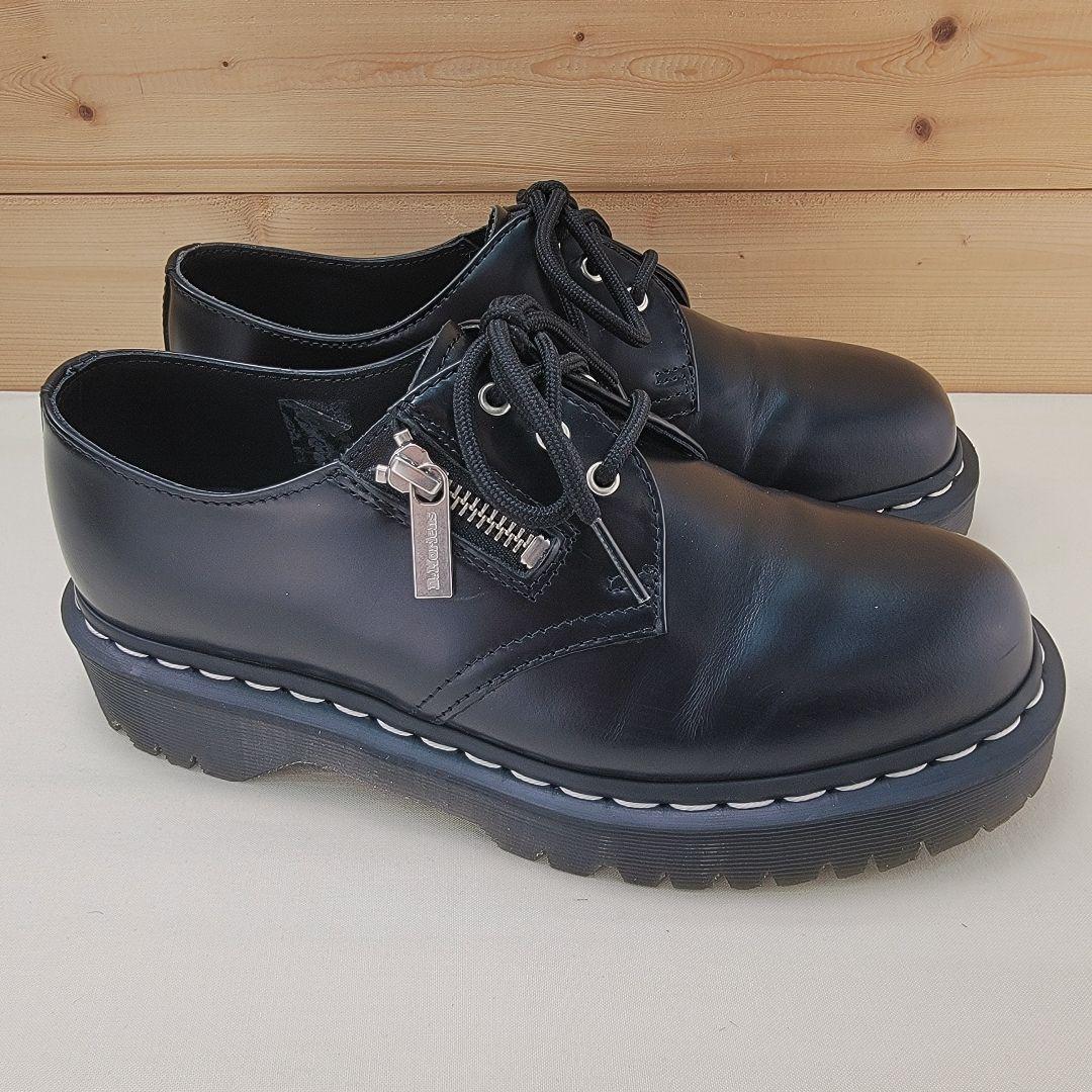 ドクターマーチン 1461 ZIP BEX ホワイトステッチ 3ホール 25cm