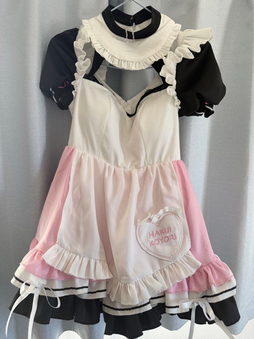 バーチャルYouTuber　Vtuber　博衣こより　メイド衣装　コスプレ衣装