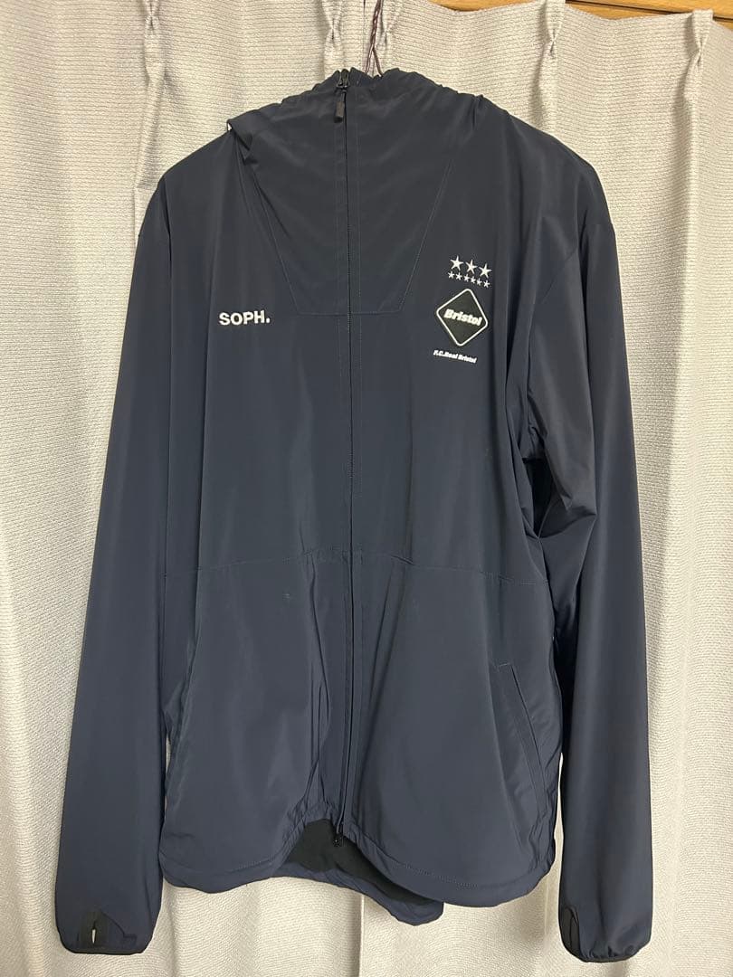 り*た様 FCRB LYCRA BIG LOGO ZIP UP BLOUSON