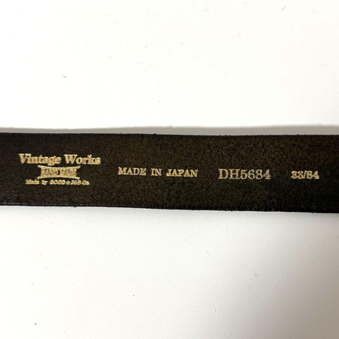 Vintage Works ヴィンテージワークス レザーベルト 茶色