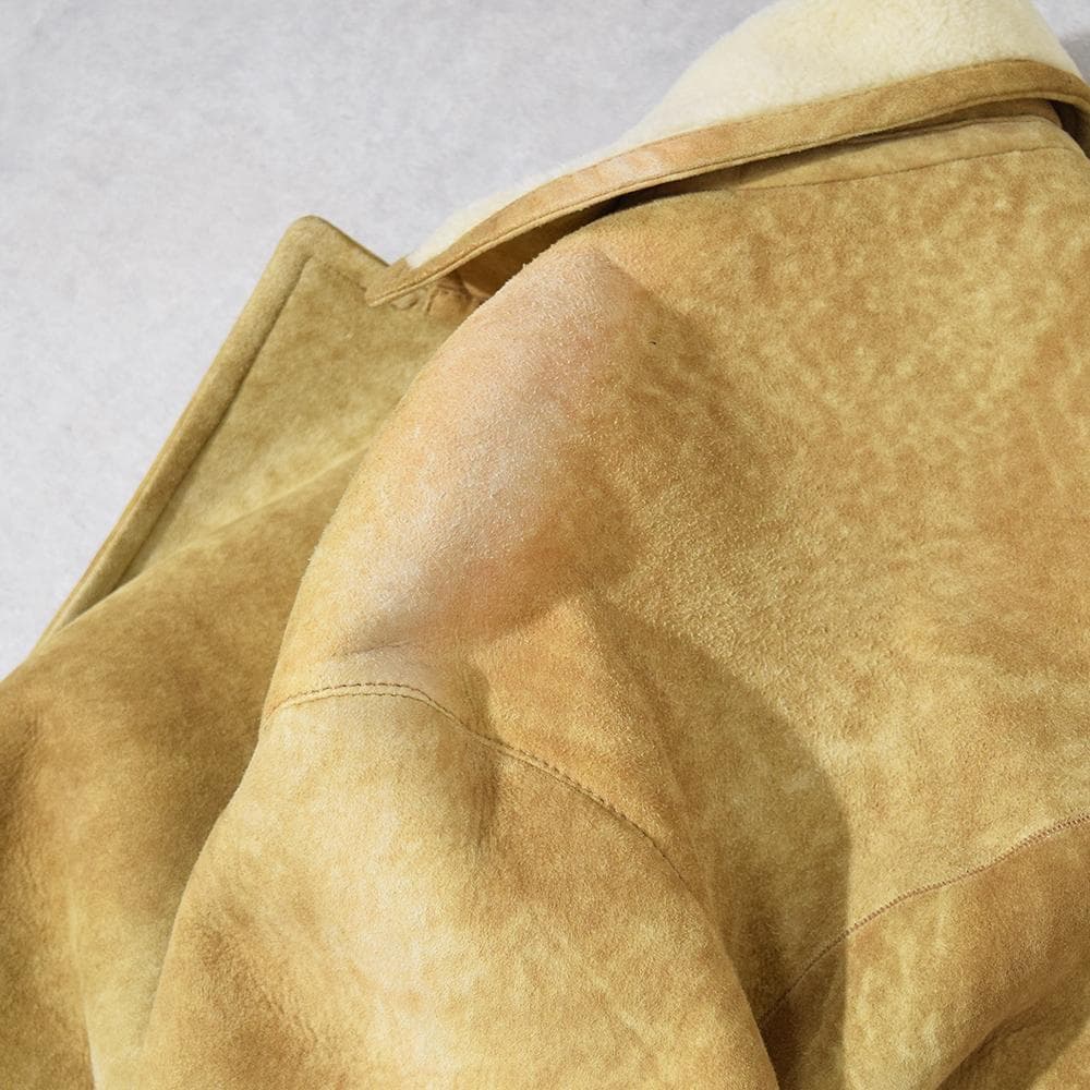 イタリア製 ENRICO MANDELLI 高級ベビーラム ムートンコート 50