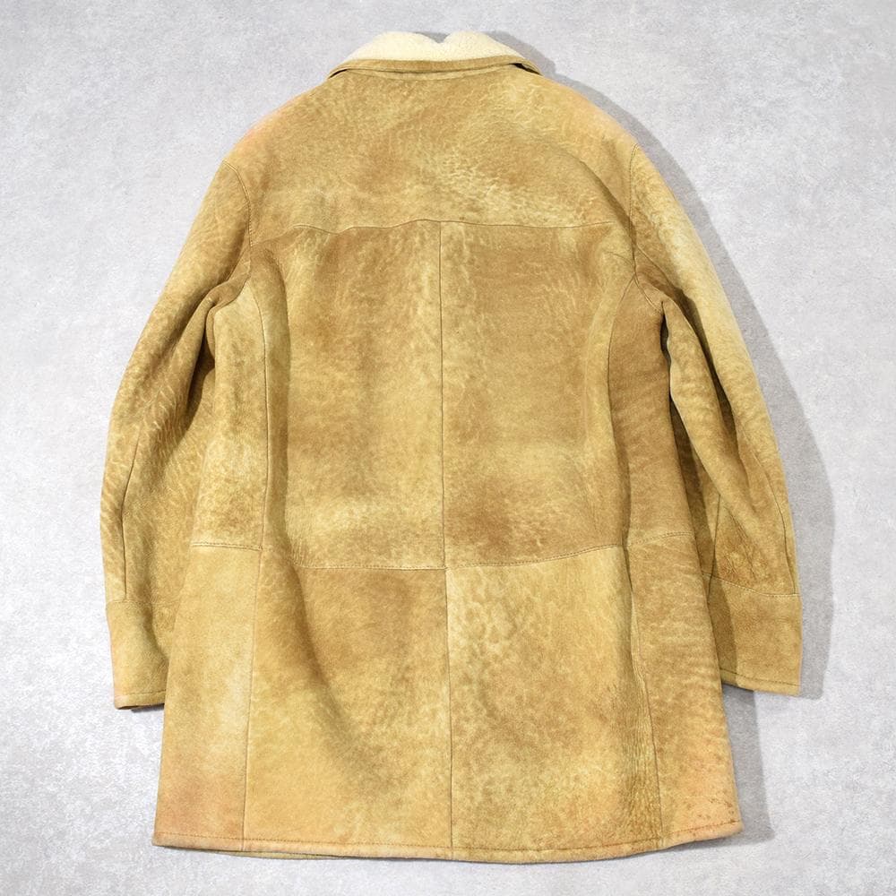 イタリア製 ENRICO MANDELLI 高級ベビーラム ムートンコート 50