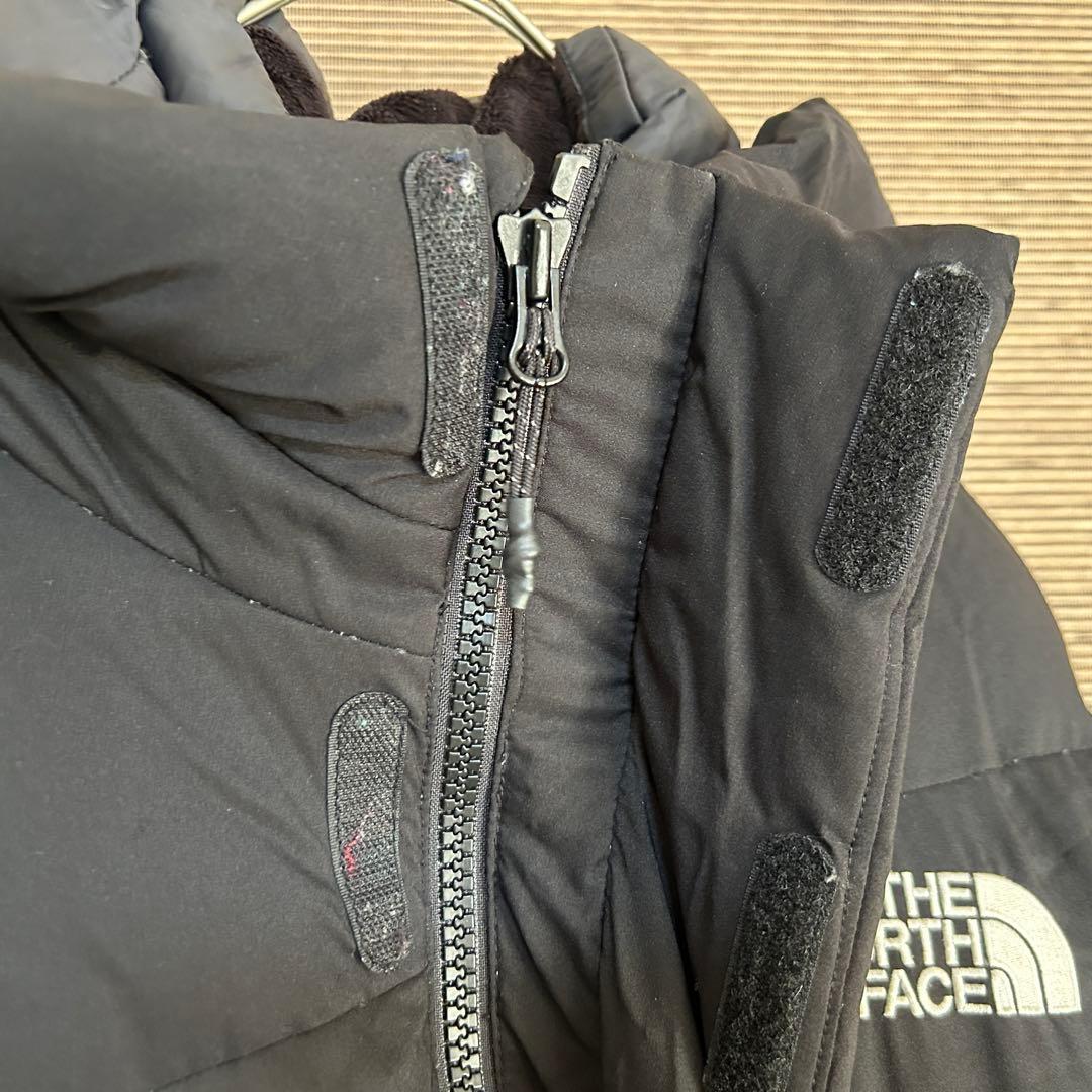 【ノースフェイス】ロングダウンコート　ベンチコート　XSブラック黒　刺繍　F5