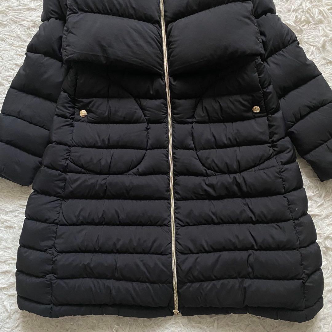 極美品■ヘルノ　レイヤード　ダウンコート　ジャケット　ブラック　フード付　40