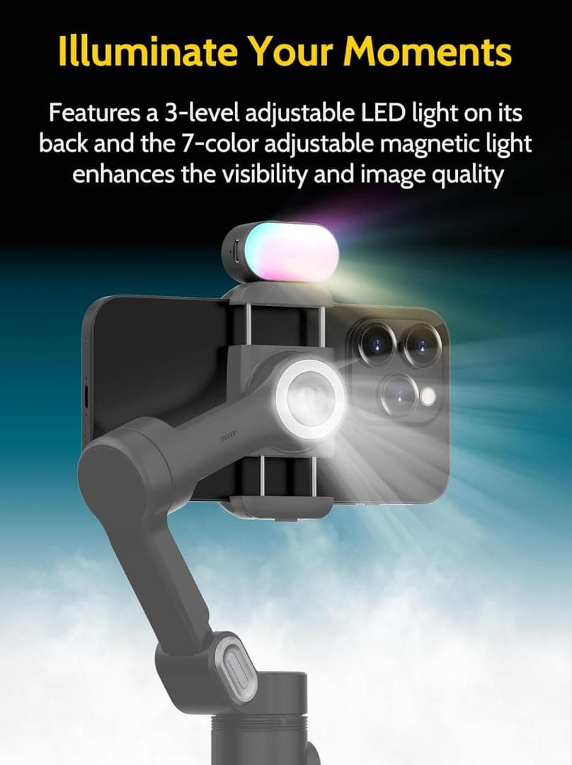 AOCHUAN Smart X Kit スマホ用3軸ジンバル ブラック