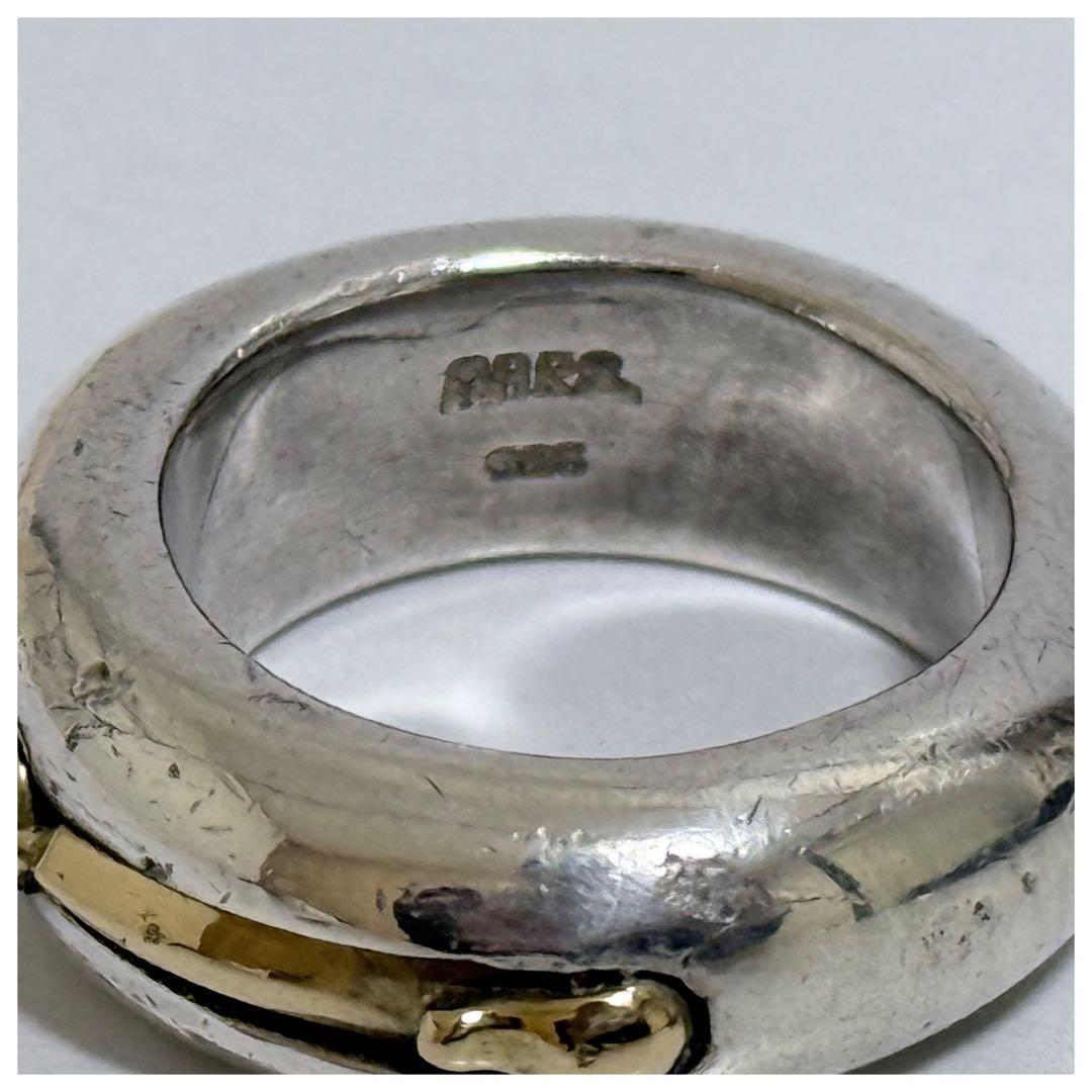 MARS マーズ シルバー925 K18 コンビ リング