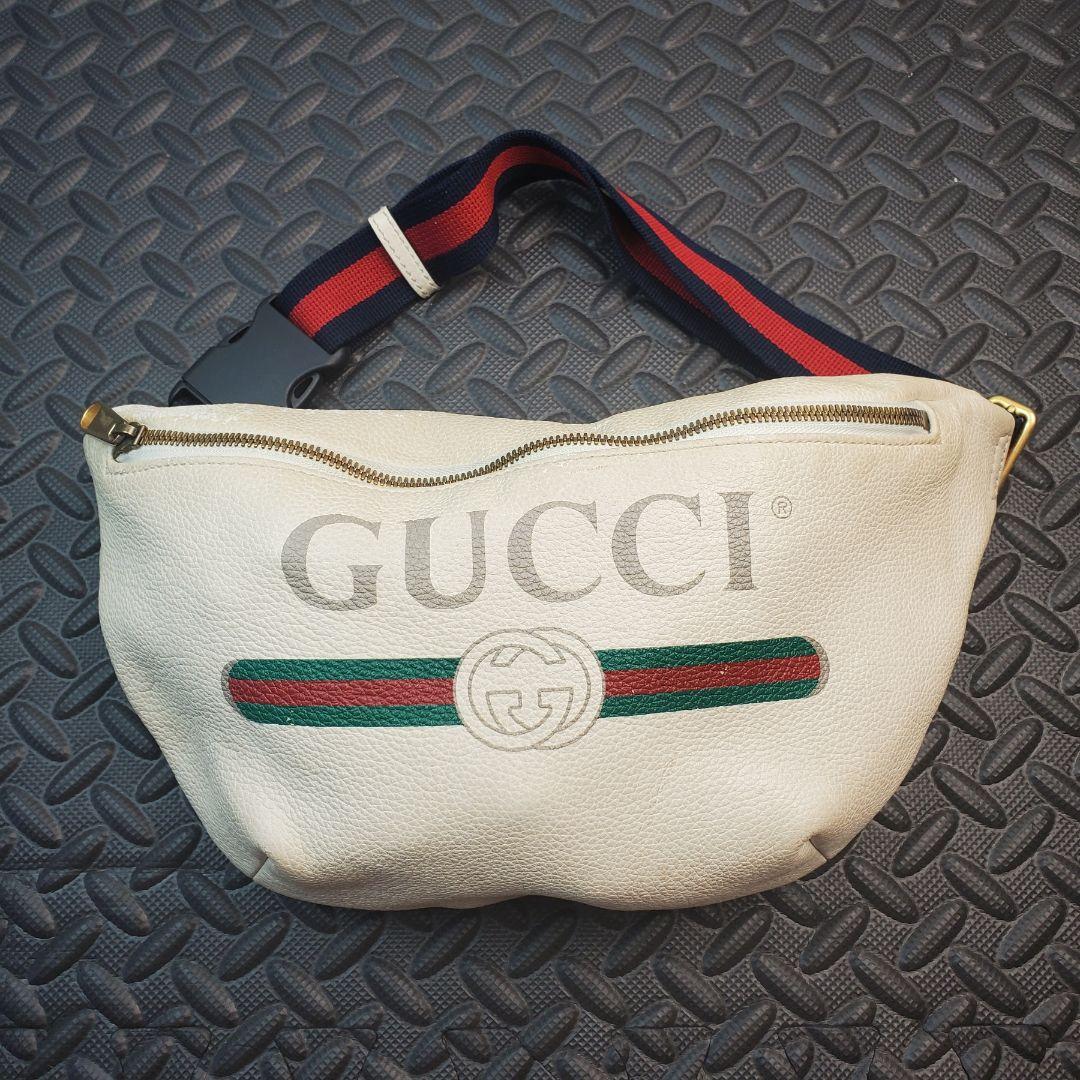 GUCCI グッチ シェリーライン ヴィンテージロゴ ウエストバッグ 中古品