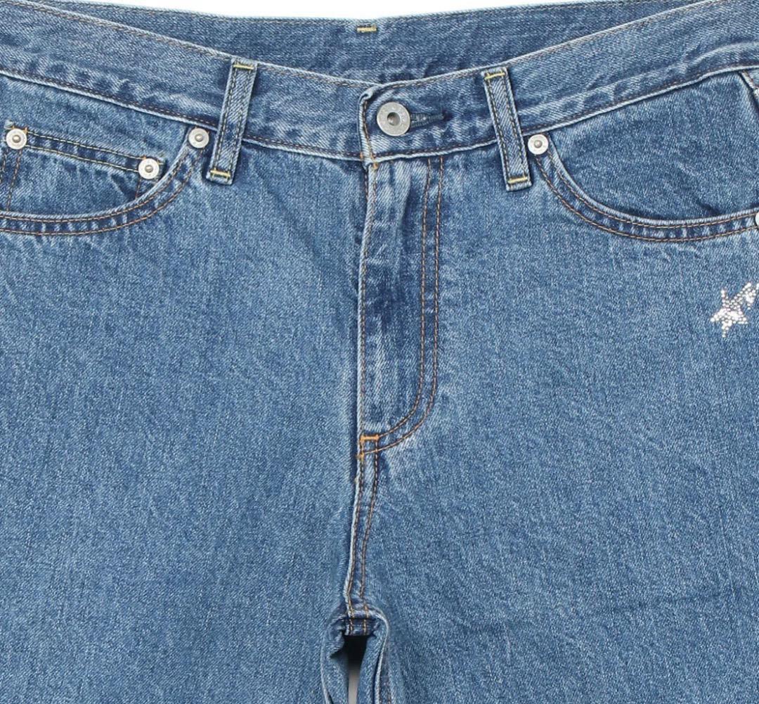 アベイシングエイプ クリスタルエイプヘッドフレアデニムパンツ サイズM 新品