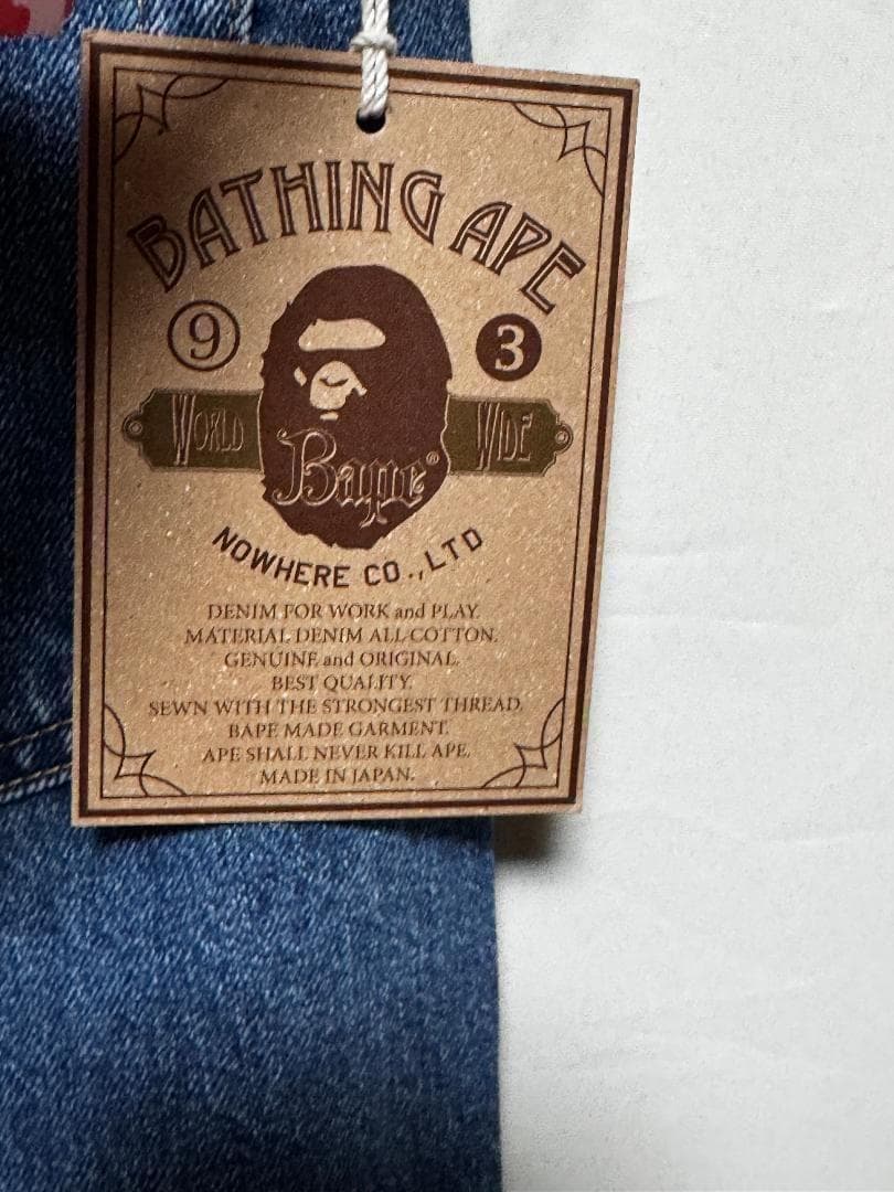アベイシングエイプ クリスタルエイプヘッドフレアデニムパンツ サイズM 新品