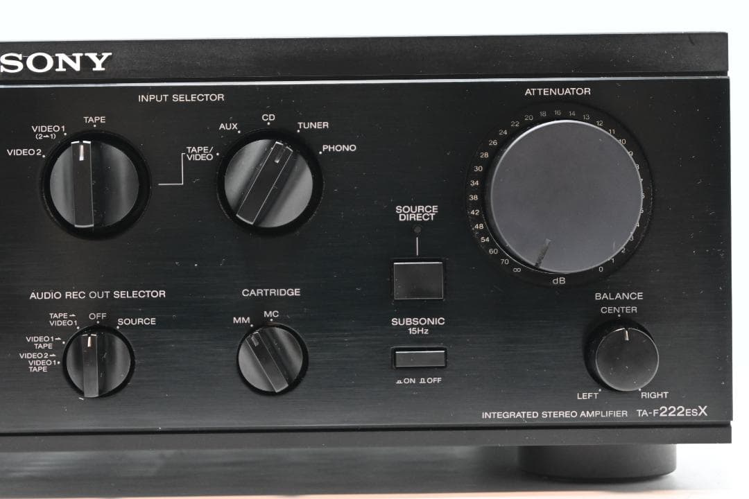 ＳＯＮＹ　プリメインアンプ　ＴＡ－Ｆ２２２ＥＳＸ　【整備品　動作品　美品】