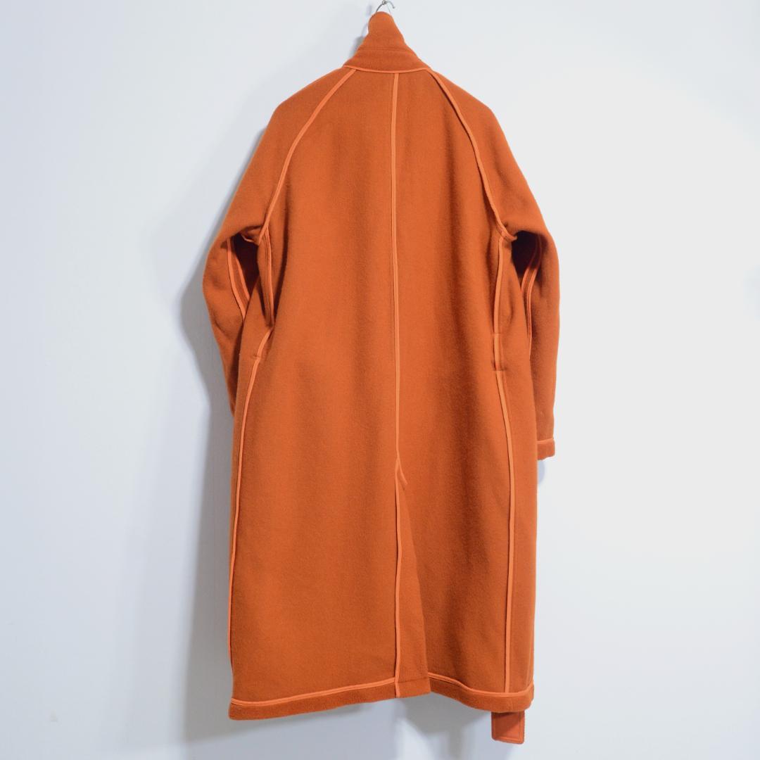超貴重極上品 INVERTERE カットパイル バルカラーコート 40 オレンジ