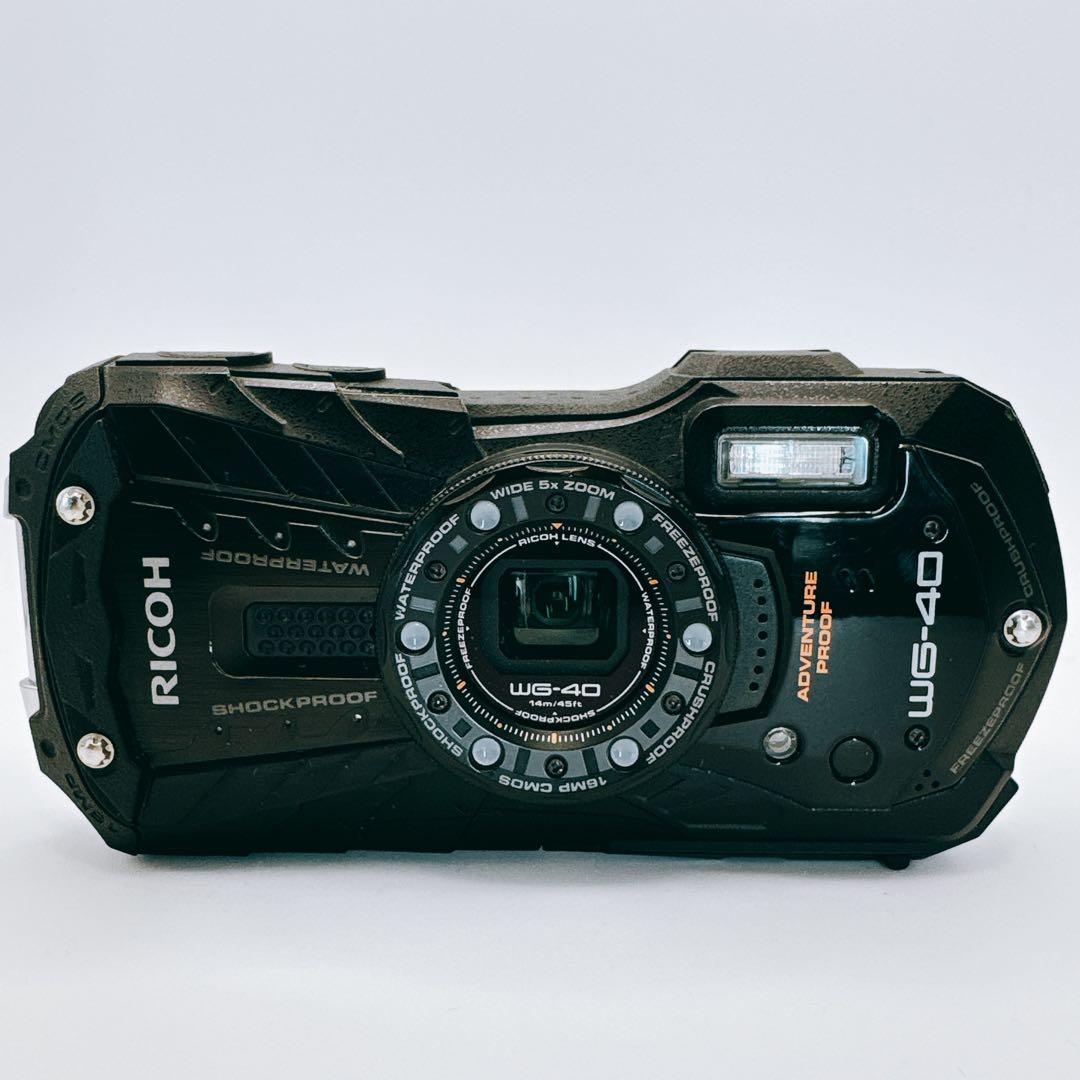 RICOH WG-40（ブラック）防水・耐衝撃カメラ