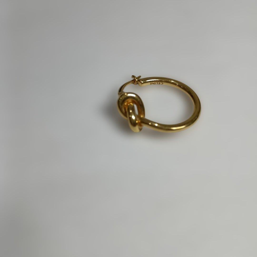 CELINE ゴールド ノットデザイン ピアス(片耳)