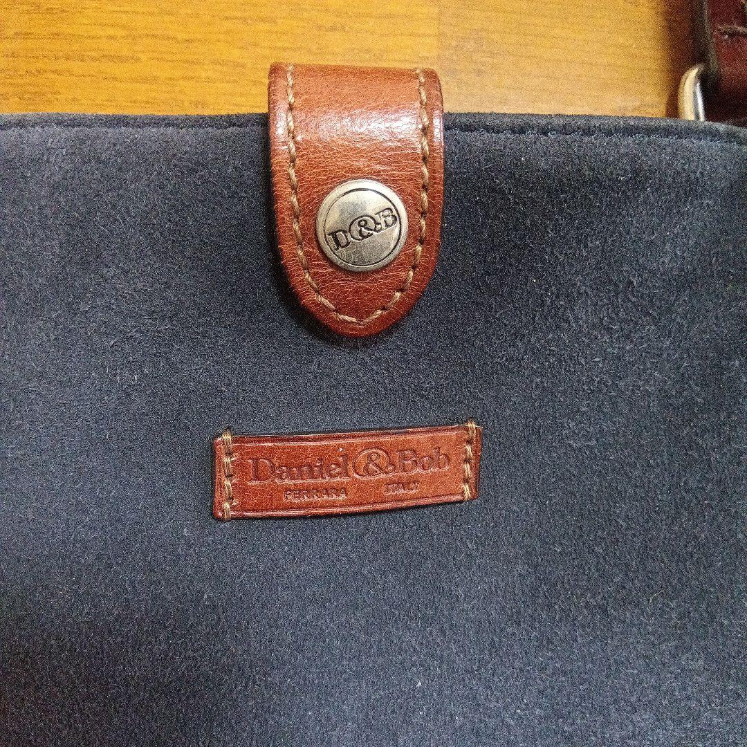 Daniel&Bob ネイビー スエード トートバッグ