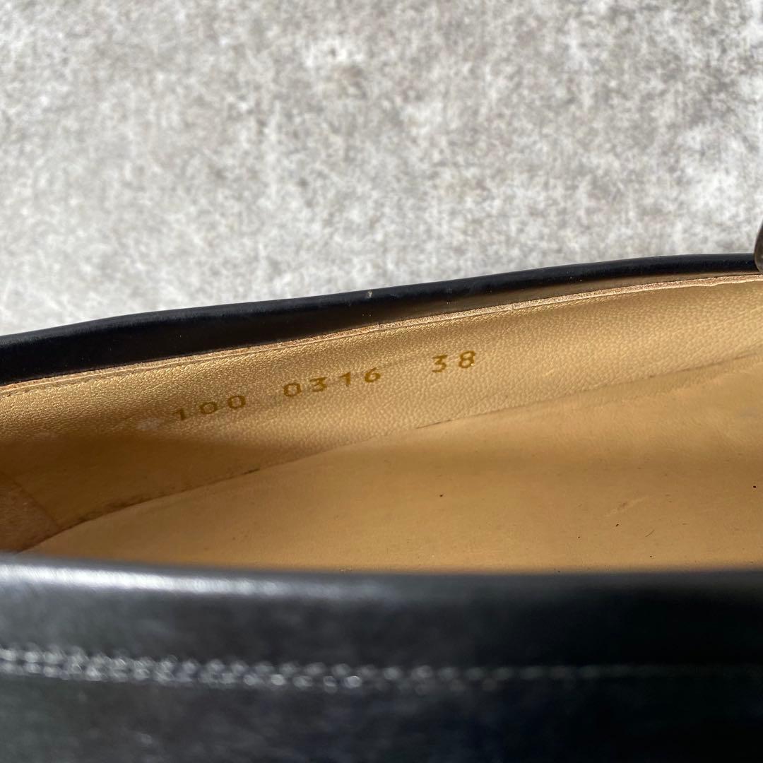 希少 グッチ GUCCI ホースビット ハラコ ローファー パンプス ブラウン