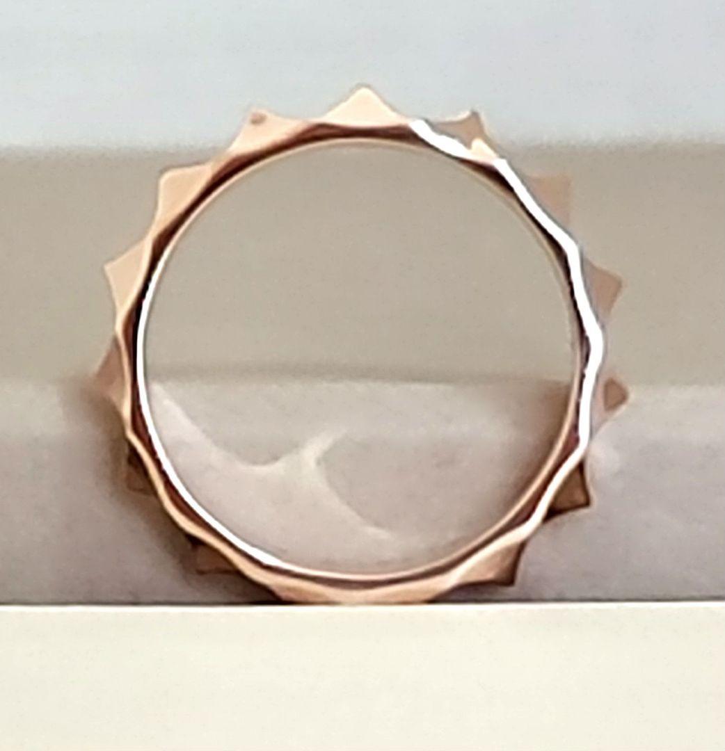 ほぼ新品☆OFオレフィーチェ「ミニスタッズ」ピンキーリング K18PG( 0号)