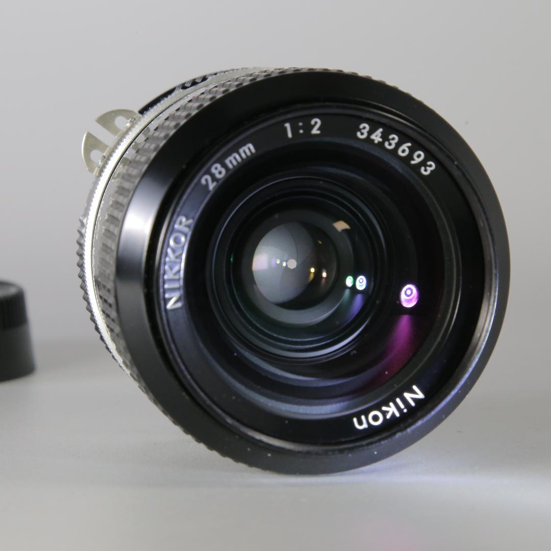 ☆完全動作☆Ai NIKKOR 28mm F2 単焦点　広角　＃166