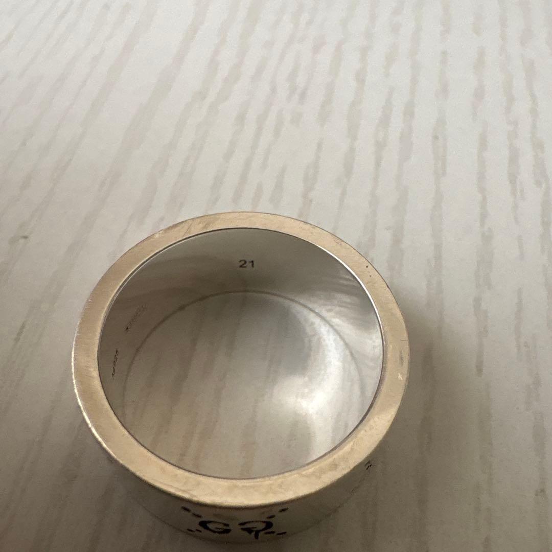 GUCCI グッチゴースト　シルバー925リング 21号