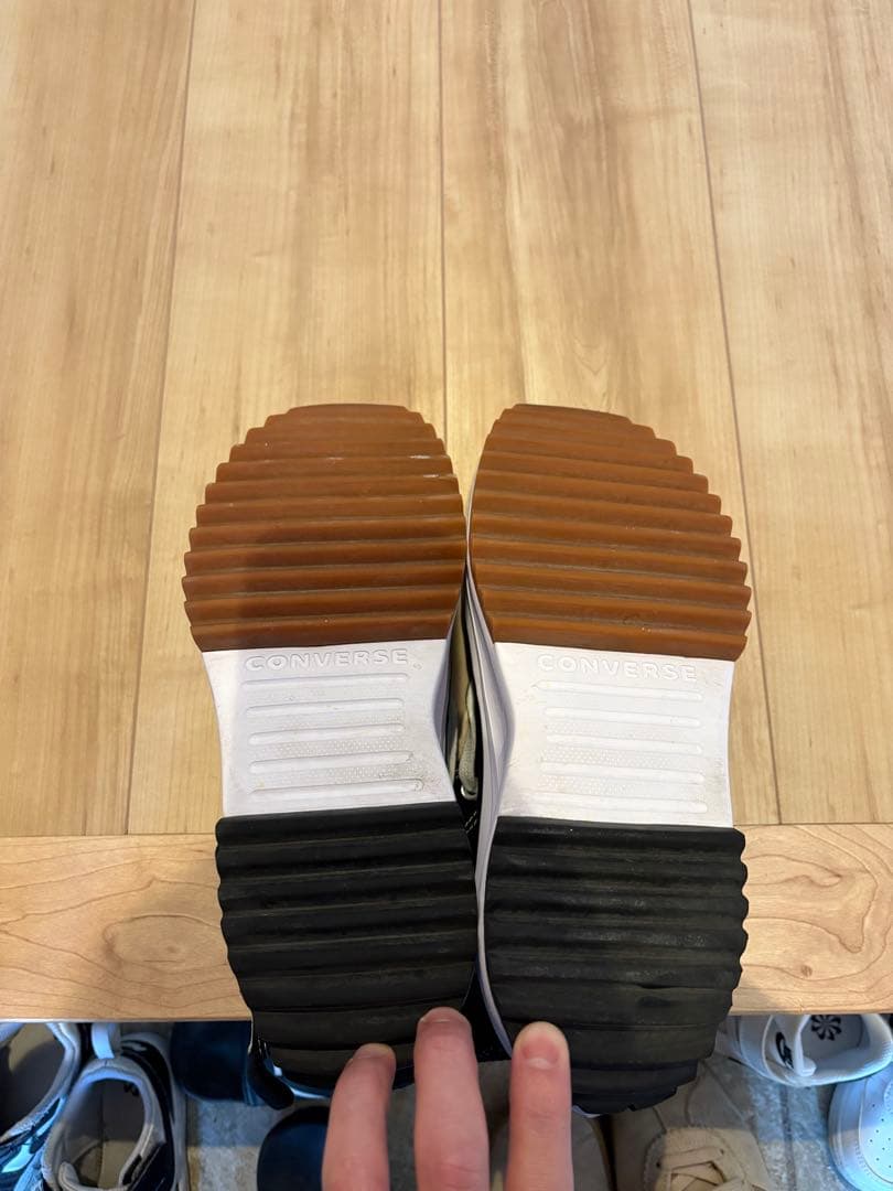 韓国限定 Converse All Star ブラック ハイカット厚底スニーカー