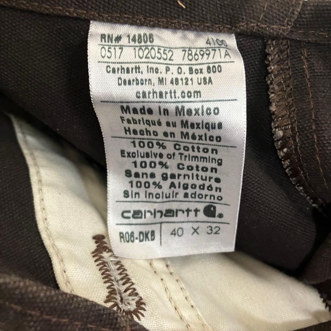 Carhartt 40×32 カーハートダブルニー　オーバーオール