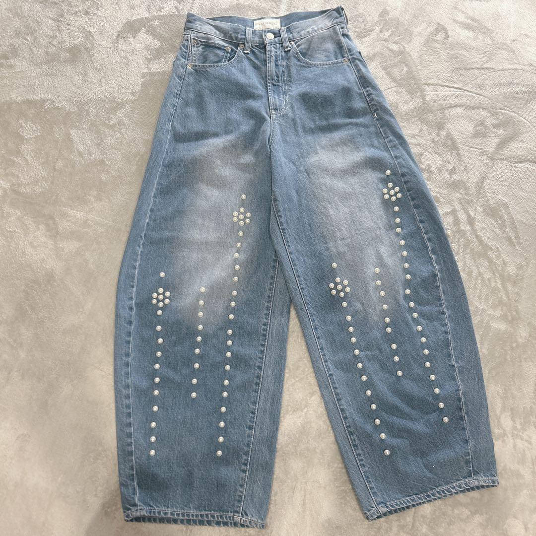 25SSSTUMBLY Curvy Denim w/Pearl カーヴィーデニム