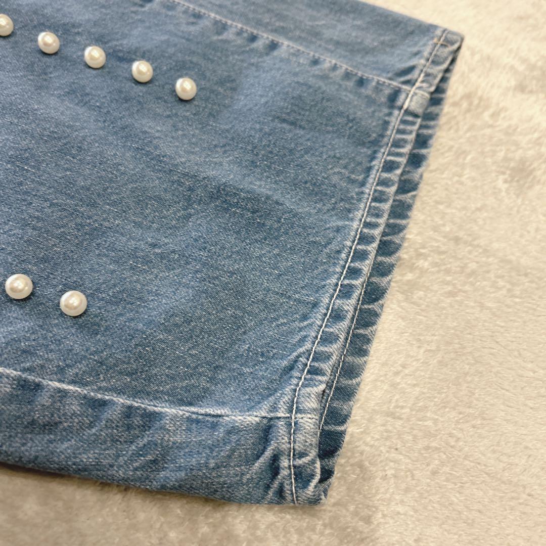 25SSSTUMBLY Curvy Denim w/Pearl カーヴィーデニム