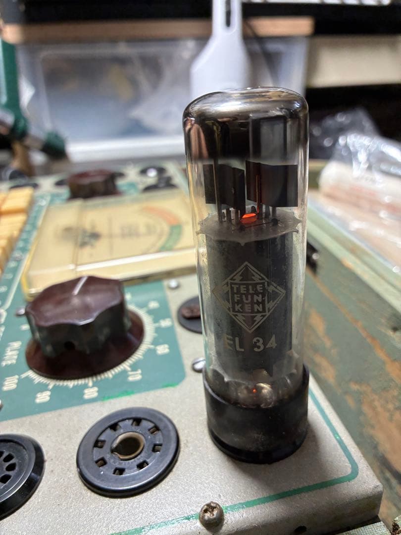 【希少】TELEFUNKEN EL34 マッチドペア 真空管（データ測定済）