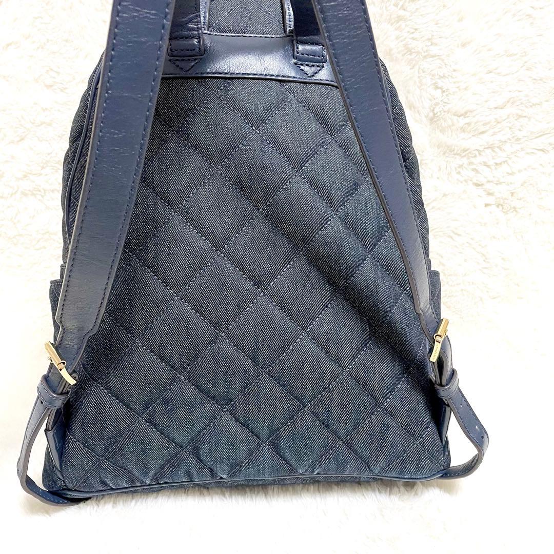 【最終値下げ】MICHAEL KORS デニム レザー リュック キルティング