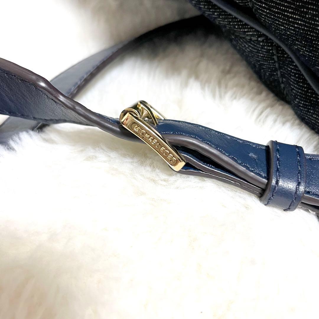 【最終値下げ】MICHAEL KORS デニム レザー リュック キルティング