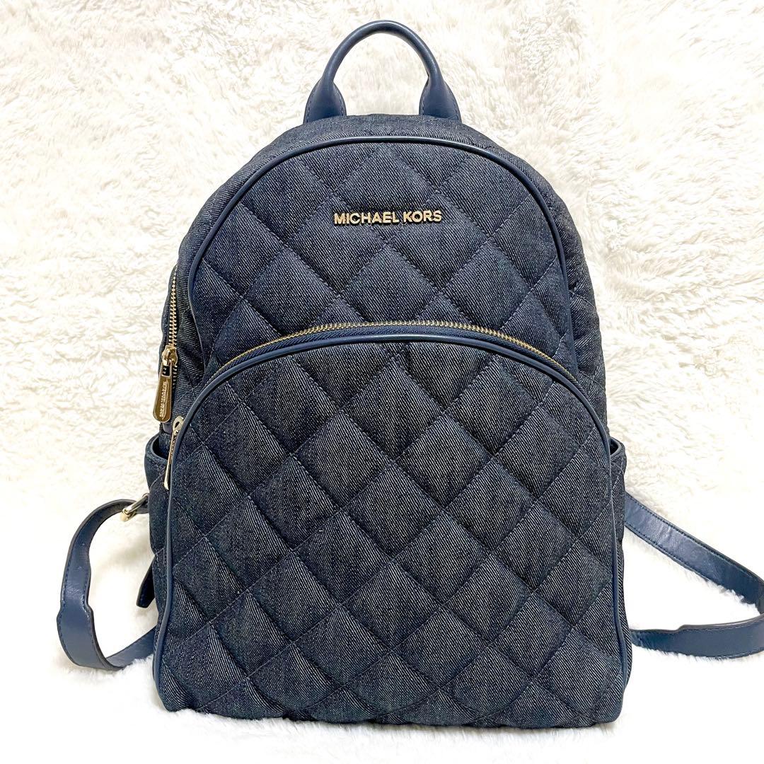【最終値下げ】MICHAEL KORS デニム レザー リュック キルティング