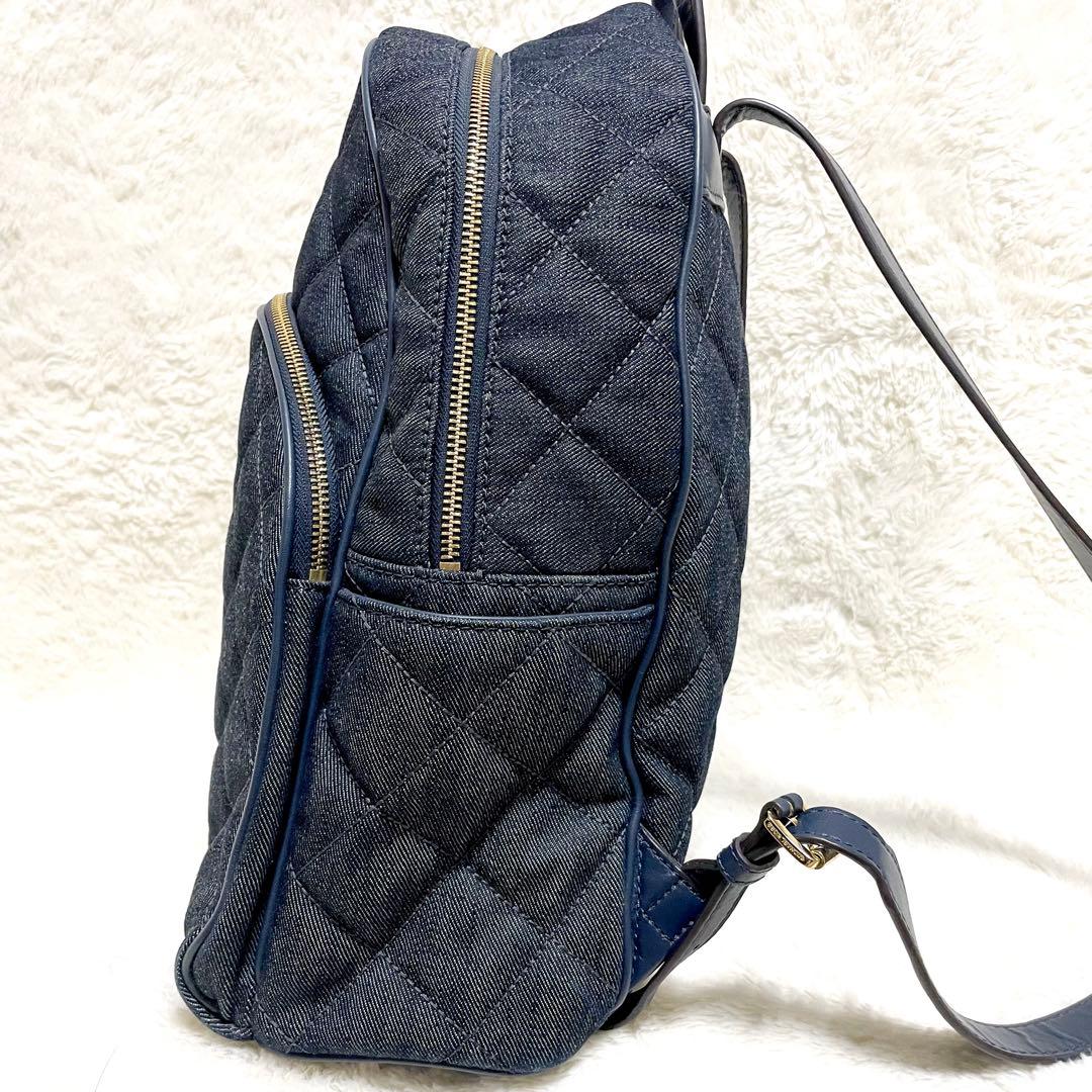【最終値下げ】MICHAEL KORS デニム レザー リュック キルティング