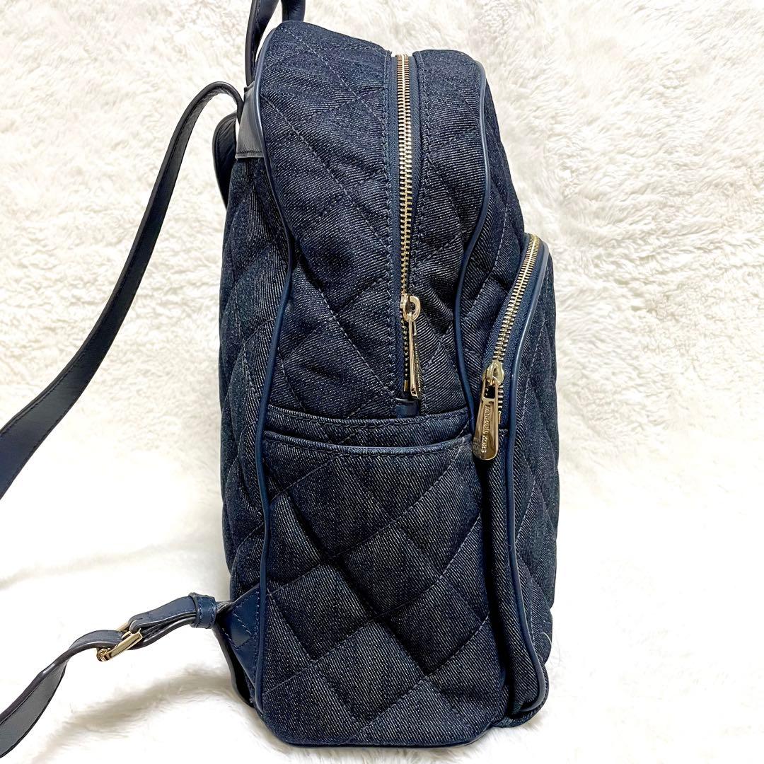 【最終値下げ】MICHAEL KORS デニム レザー リュック キルティング
