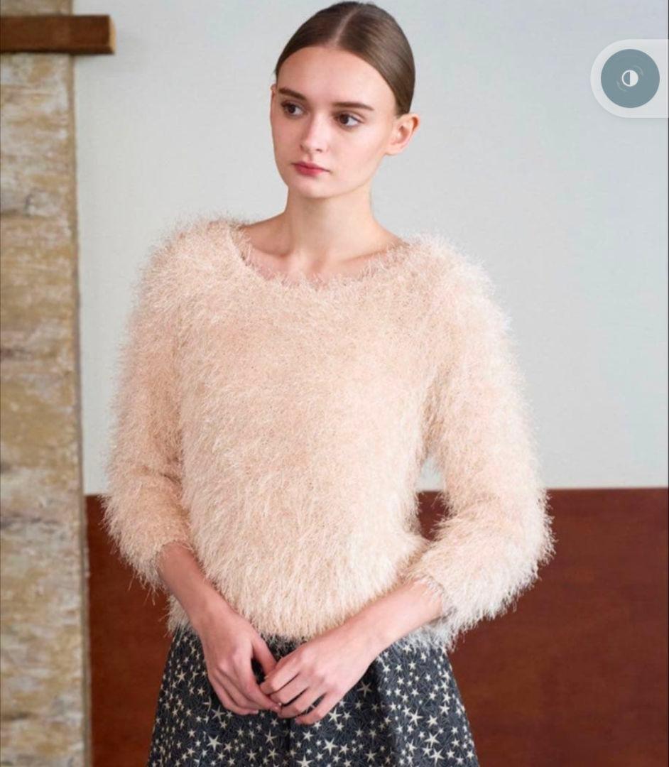 にこANAYIラメシャギー プルオーバー