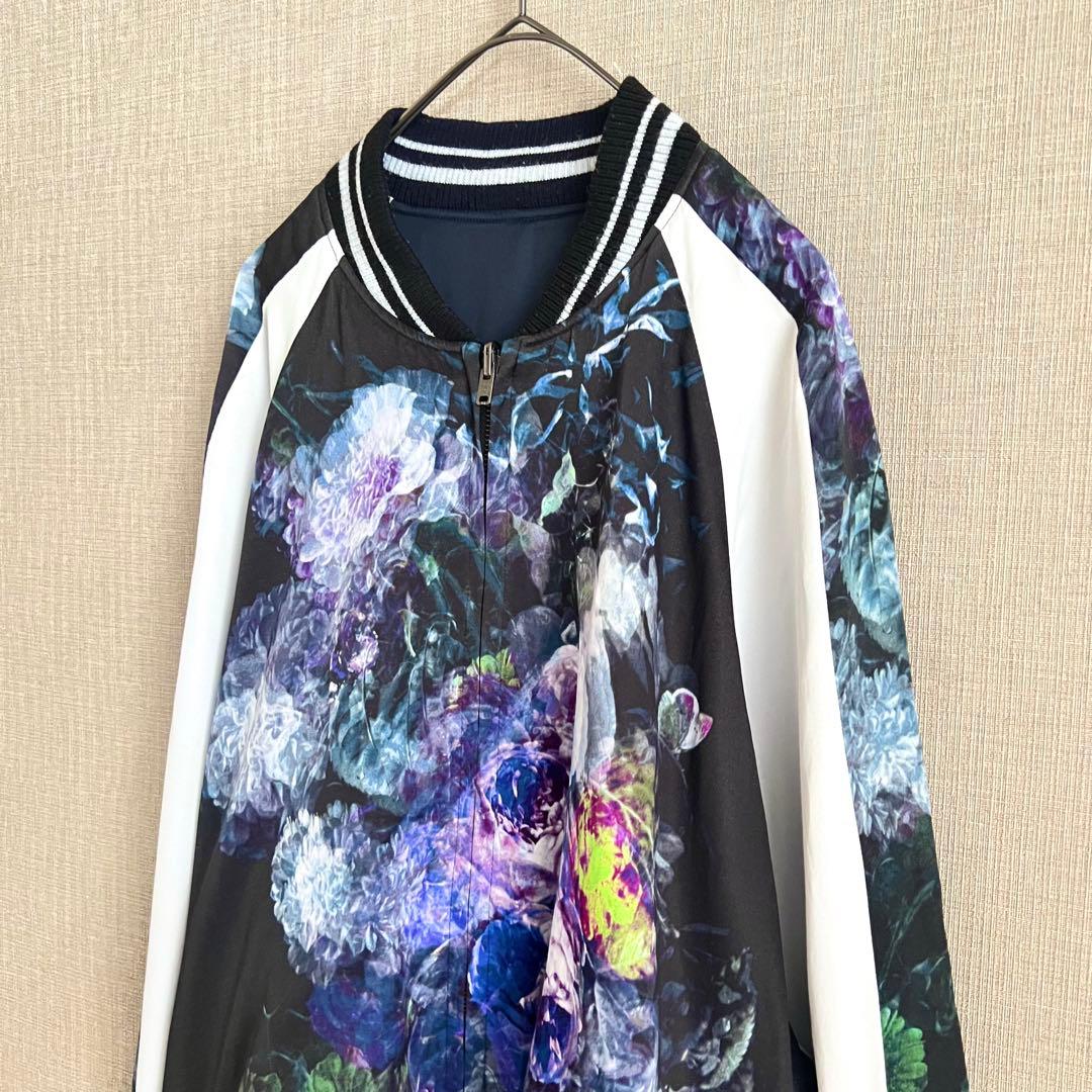 希少 20SS LAD MUSICIAN 花柄スカジャン パープル 46