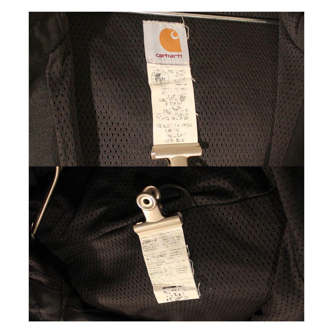 USA製 カーハート C50 エクストリームナイロンジャケット黒 メンズ古着XL